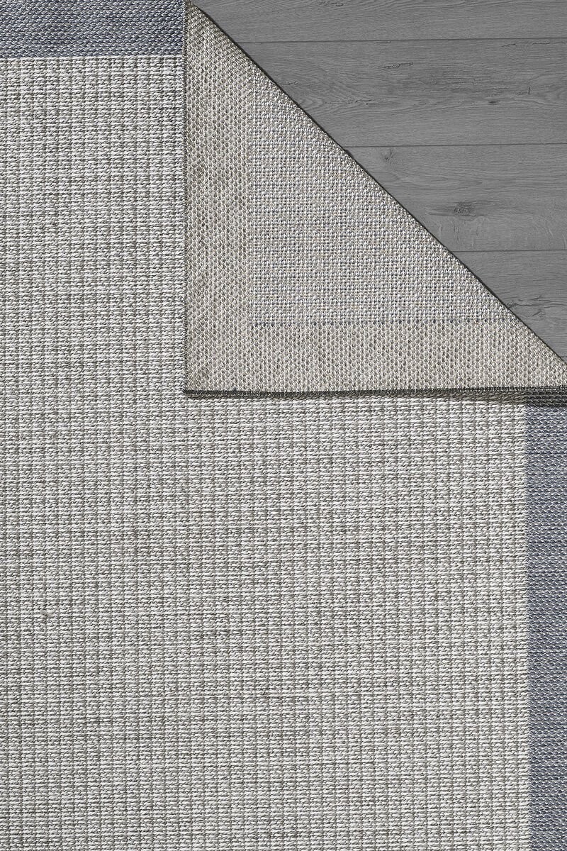 Sisalux Jüt Tabanlı Dokuma Kilim Halı Gri 80x150