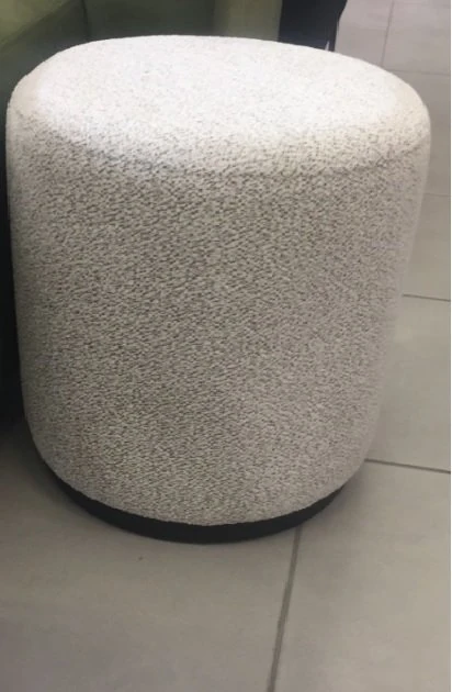 Puf Dore Ottoman Odessa 30 Beyaz-Kahve 39*46cm