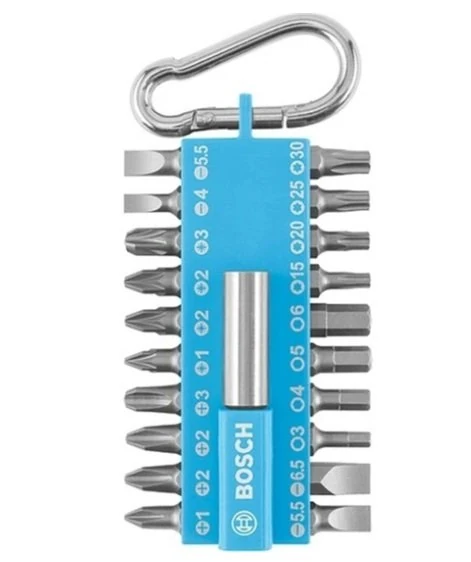 BOSCH DIY-P 21 Parça Vidalama Seti (Mavi) *D