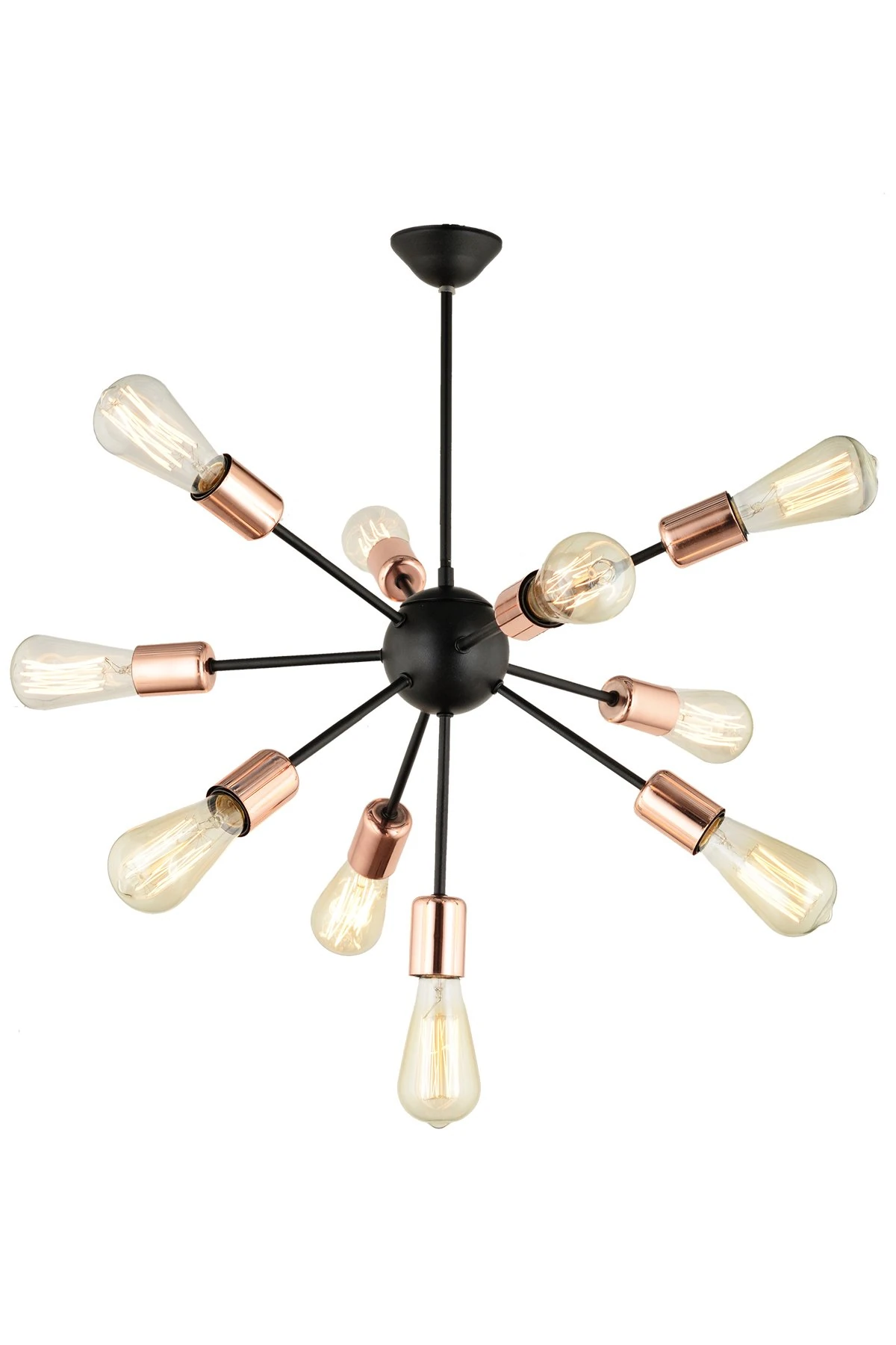 Venüs Avize 10 lu Siyah-Bakır