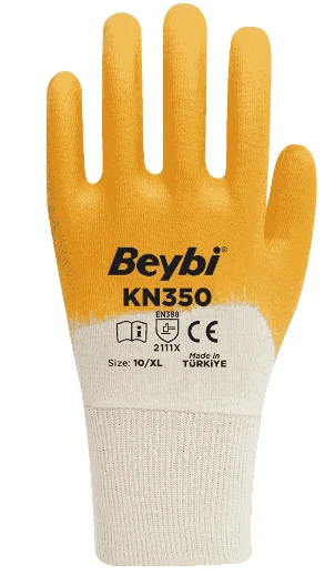 Nitril Sarı Eldiven No:10 Çift
