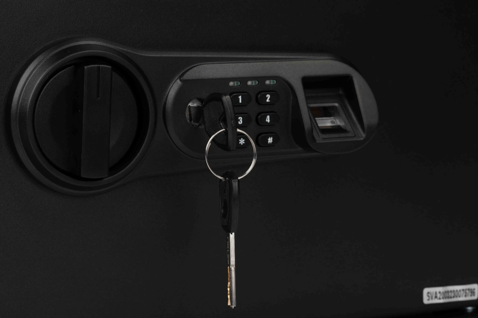 Çelik Para Kasası ParmakİziOkutmalı Siyah25x35x25cm