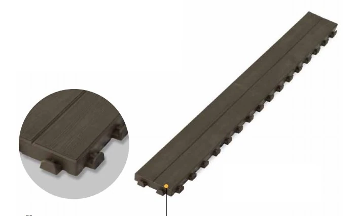 ListoneYerKaroKenarlığı Pls.AhşapGrn.Kahve117x15cm