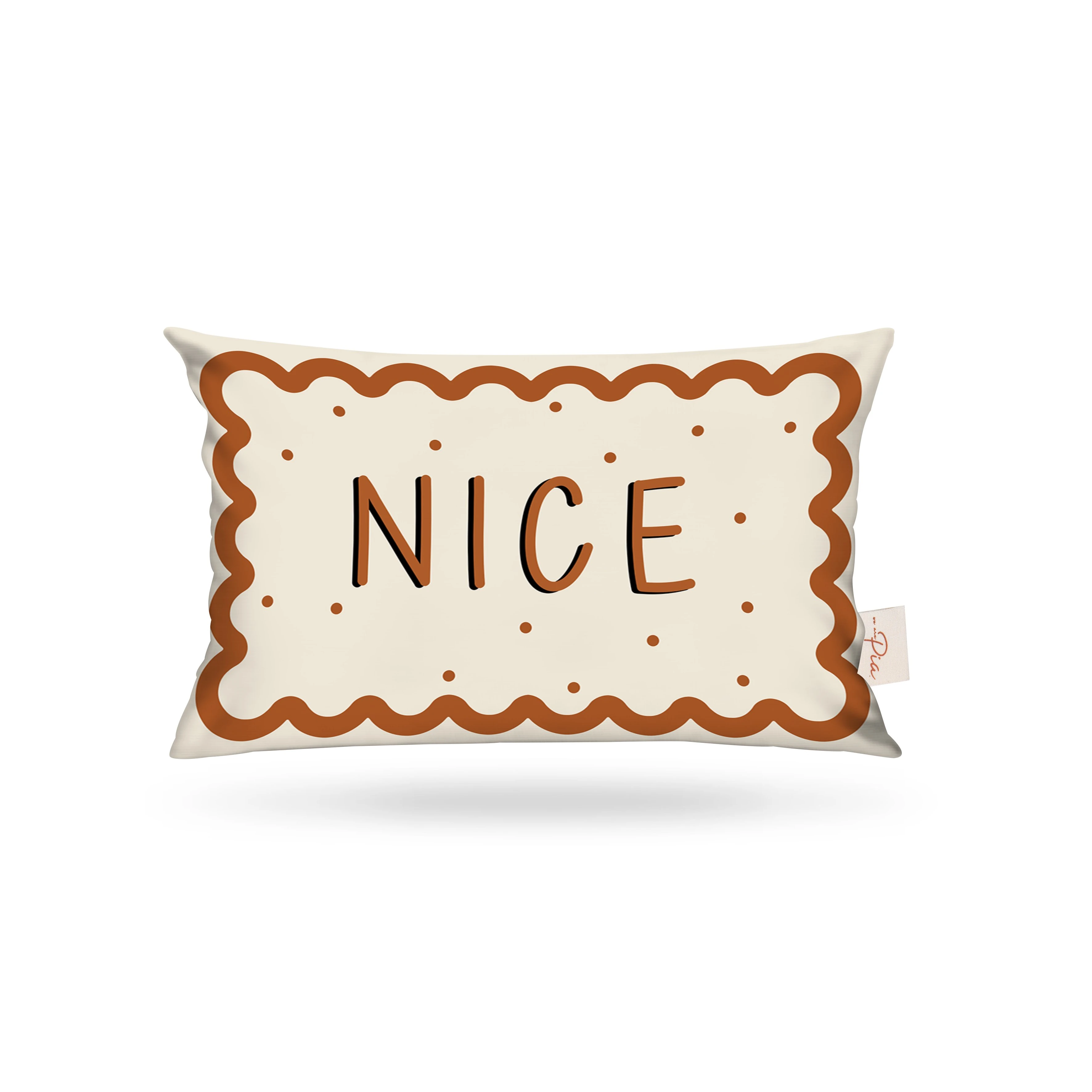 Kırlent Kılıfı Çocuk Desen Nice Yazılı 35x50cm