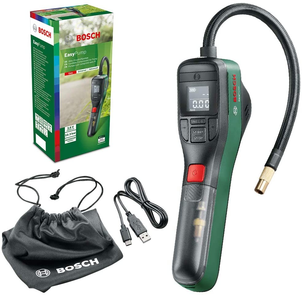 BOSCH Akülü Hava Kompresörü Easypump 3,6V 3Ah