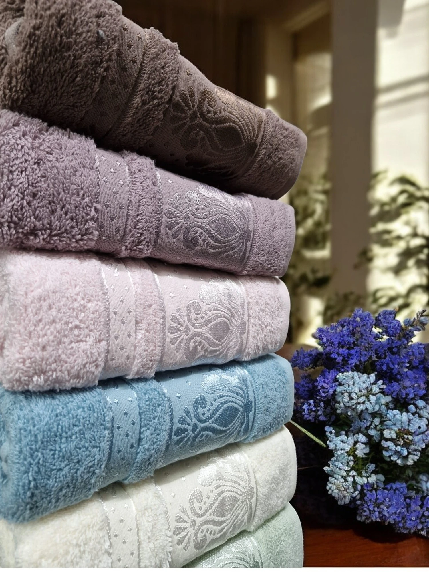 El Ve Yüz Havlusu Destina 6'lı 50x90cm