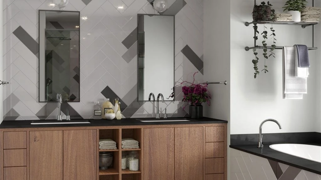 Duvar Karosu Parlak Beyaz 10x30