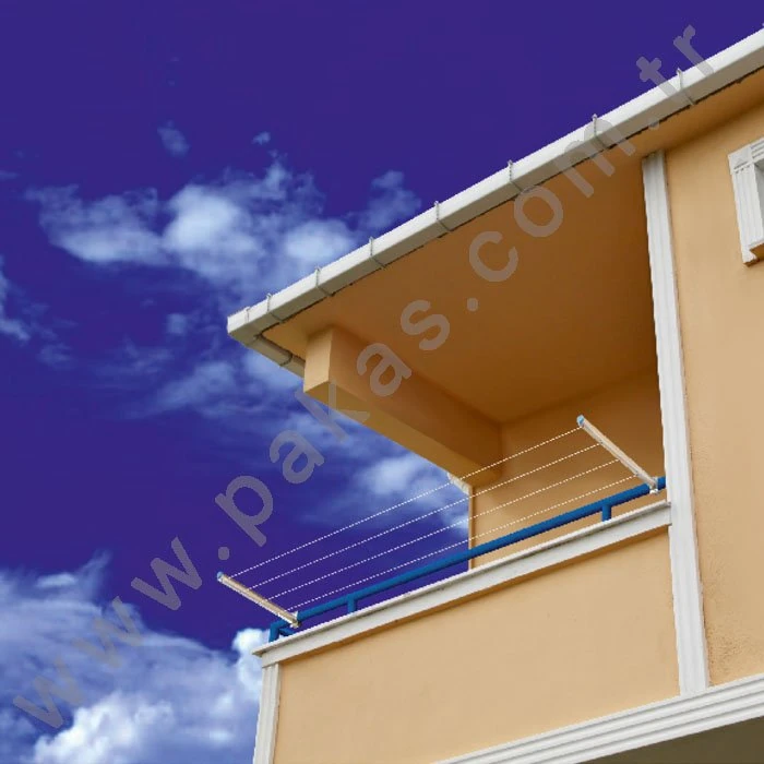 Çamaşır Askılığı Küpeşteye Montaj Kare