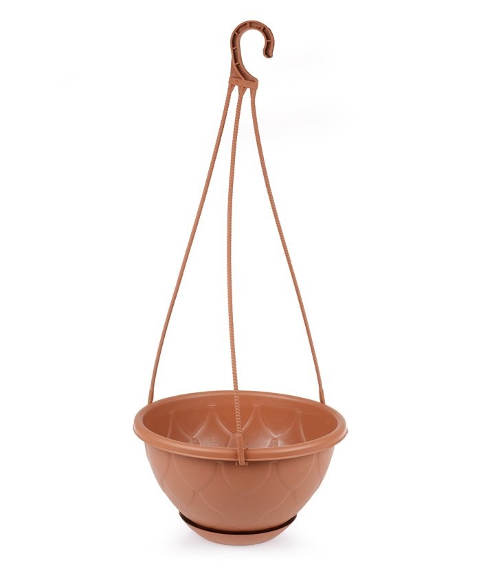 Askılı Damla Makrome Saksı 4,6Lt No3 Kiremit