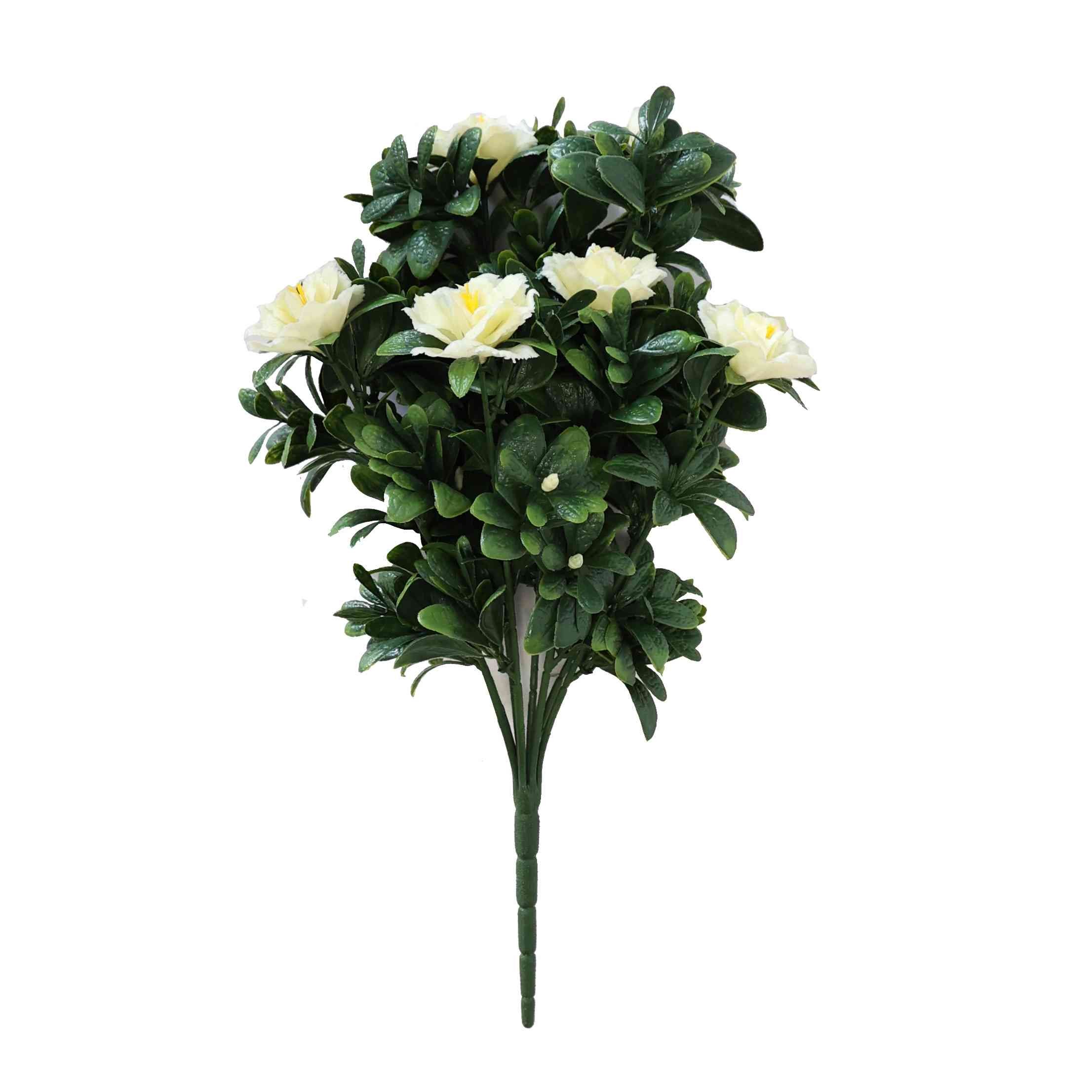 Yapay Beyaz Gül Demet 47cm
