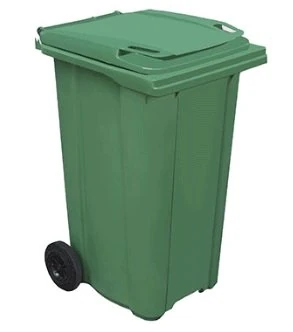 Çöp Konteyneri Pedalsiz YEŞİL 240 Litre