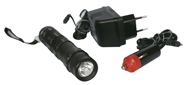 Alüminyum El Feneri 12-220V Şarjlı