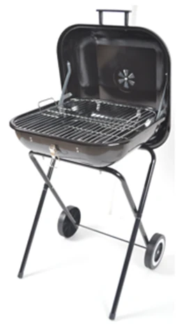 Barbekü Tekerlekli Siyah 63.5*51*81cm