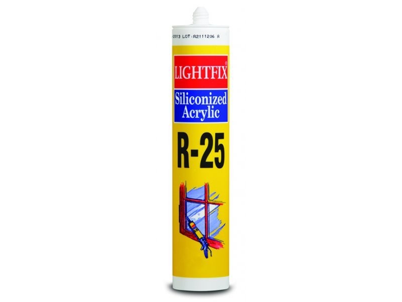 Silikonize Mastik Lightfix R-25Beyaz500Gr.İç mekan