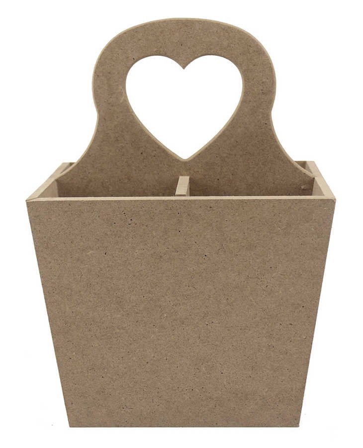 Ahşap Kalpli Kaşıklık 18*22*18cm