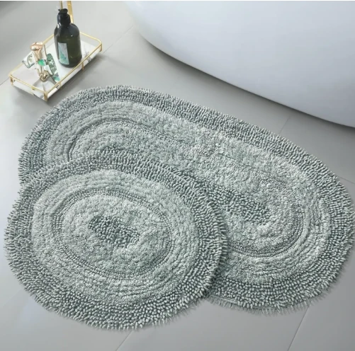 Klozet Paspas Takımı 2Li Oval Mint 60x100 50x60cm