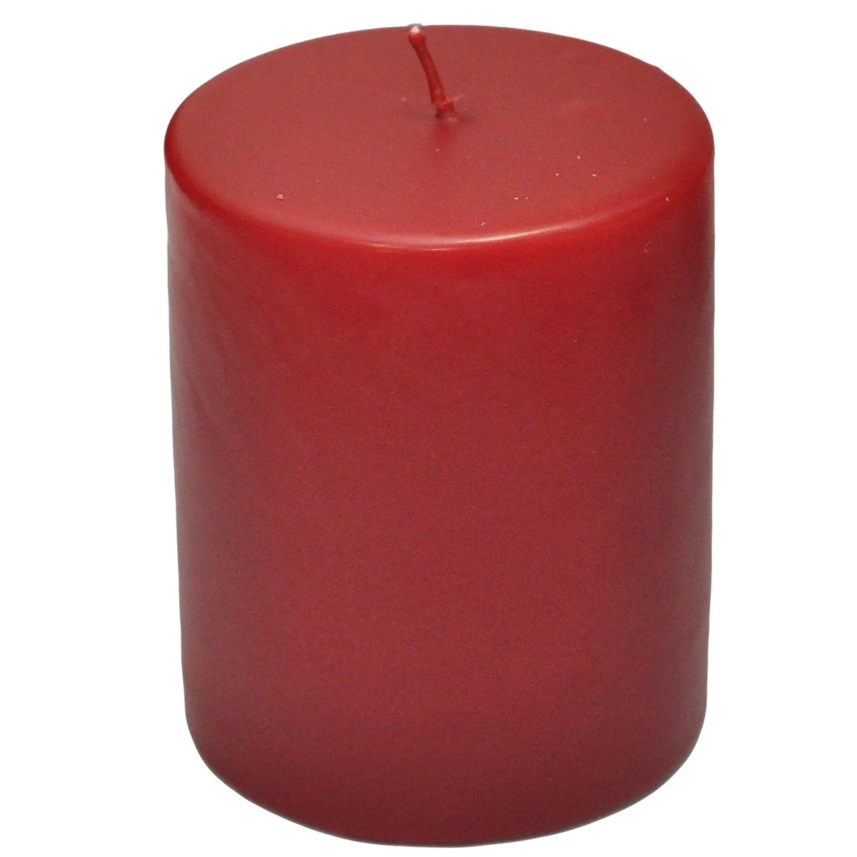 Mum Silindir 6x8cm Kırmızı Kokusuz