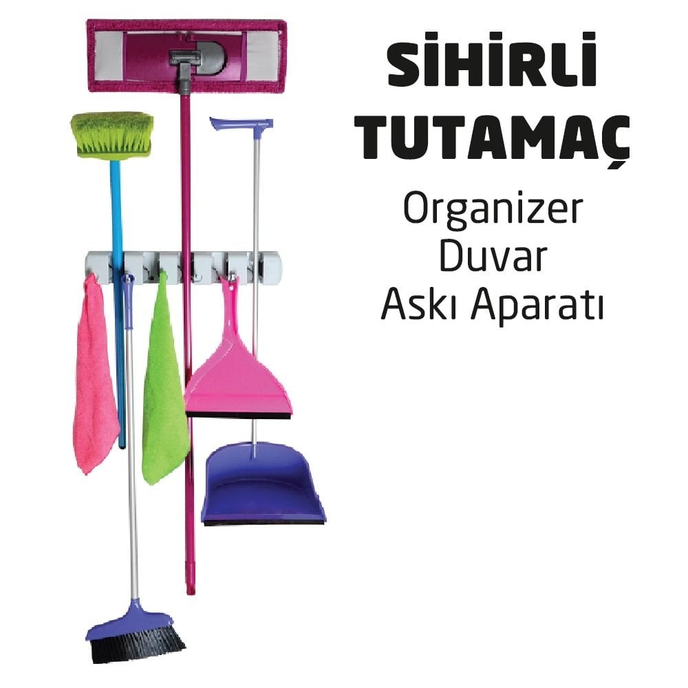 Organizer Duvar Askı Aparatı 5li