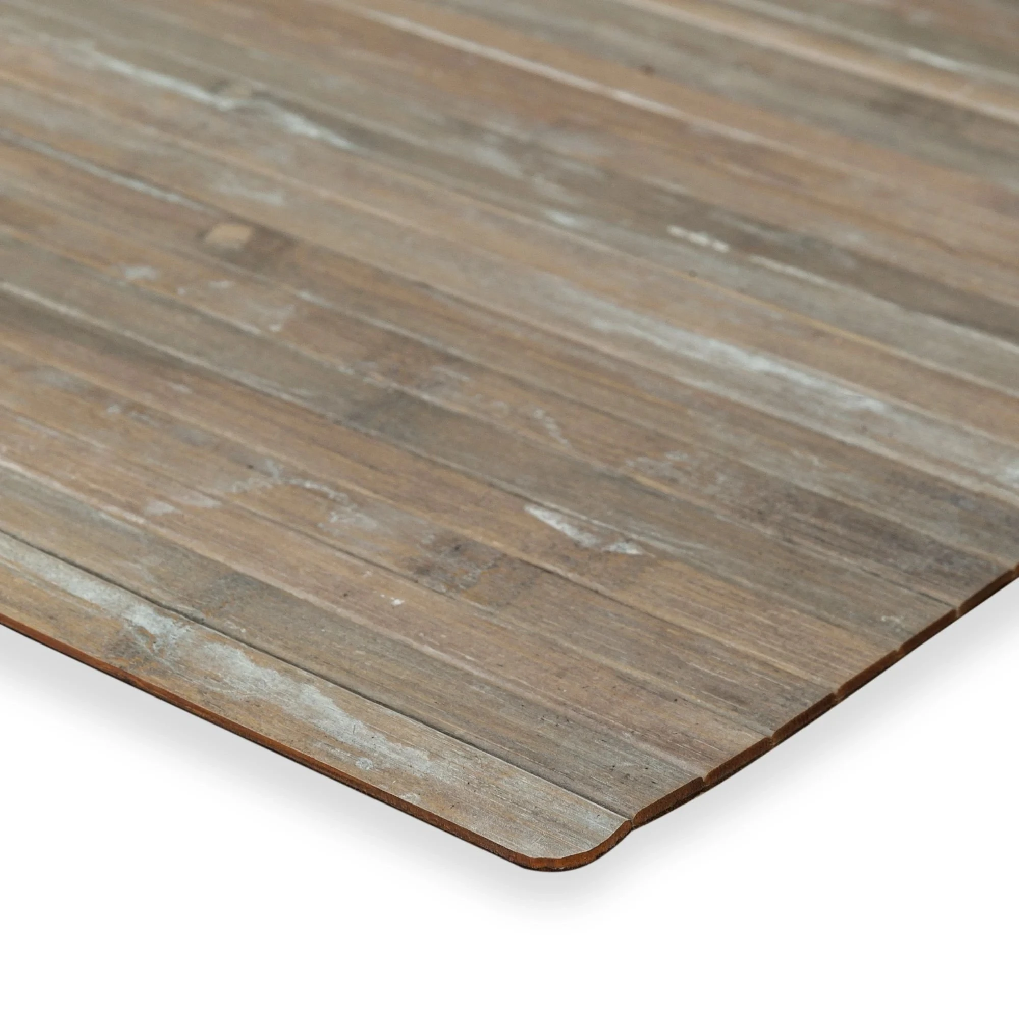 Paspas Kaymaz Tabanlı Bambu 50x80cm Beyaz Efektli