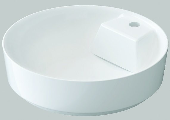 Slim Daire Tezgah Üstü Lavabo 48cm
