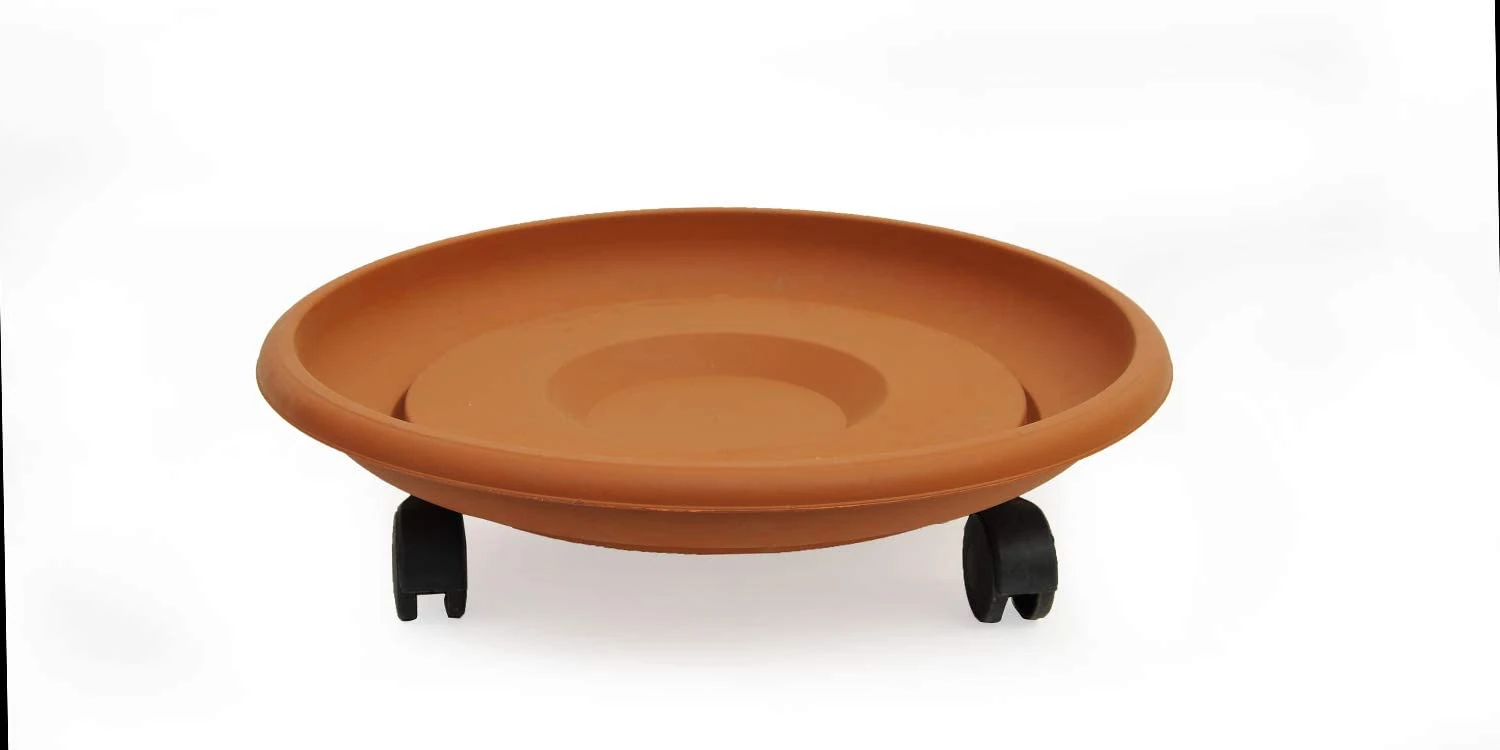 Tekerlekli Saksı Altlığı Kiremit