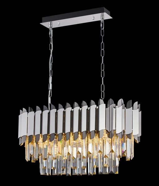 Avize Sarkıt 2'li Kristal  Krom