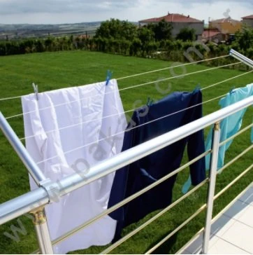 Çamaşır Askılığı Küpeşteye Montaj Yuvarlak