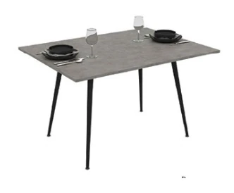 Masa Lilis Retro Gümüş-Siyah 120*90*73cm