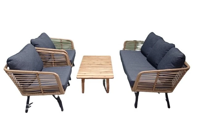 Flow Oturma Seti 3+1+1 +Sehpa seti K.Gri Minder