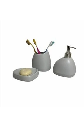 Petra Banyo Seti 3lü Gri