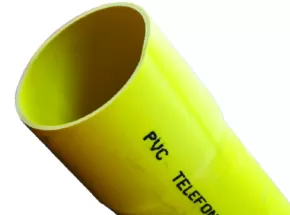 PVCTelefon Borusu SARI 90mm*2.7*6000