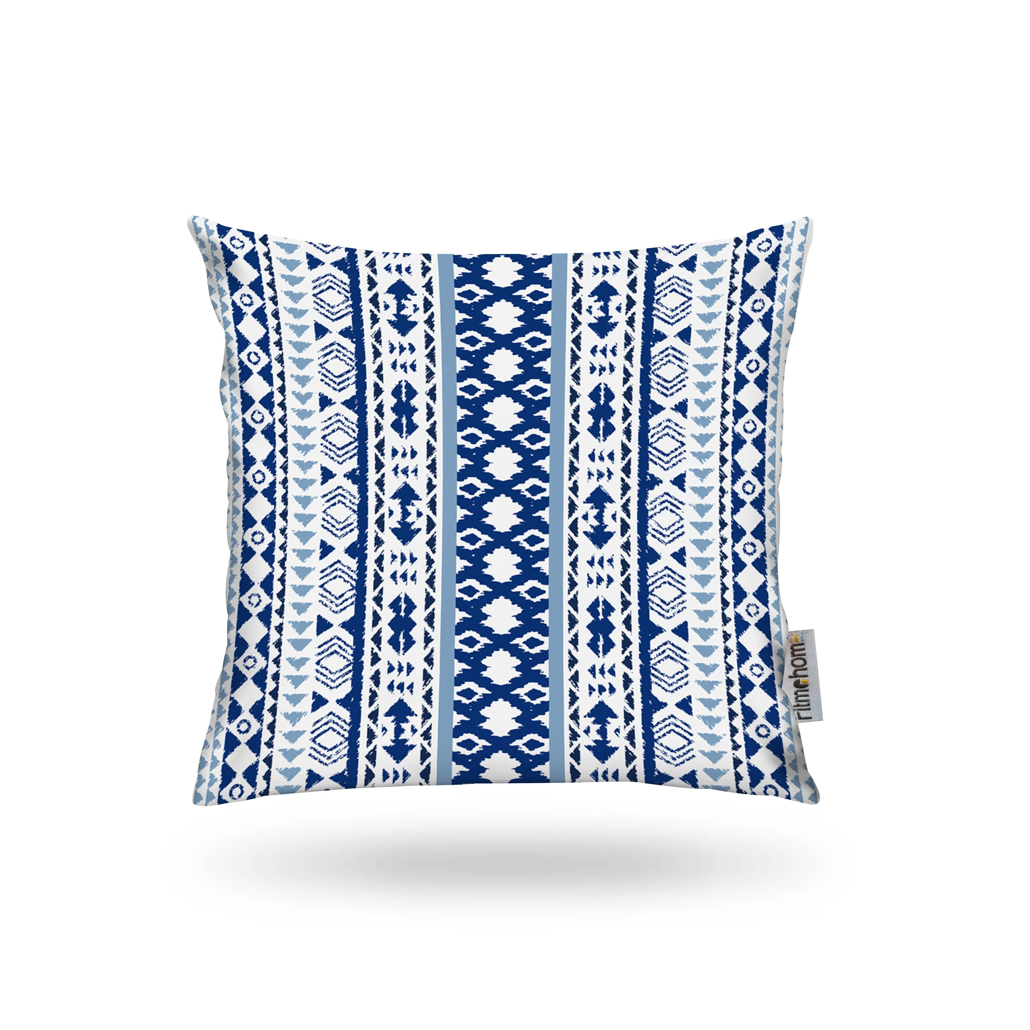 Kırlent Kılıfı İsk. Desen Beyaz-Mavi 43x43cm