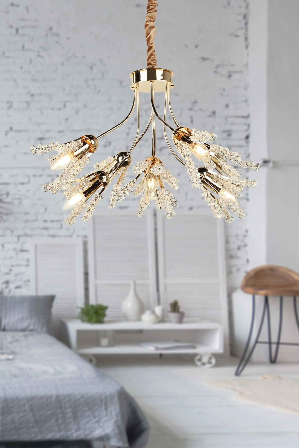 Palmina Avize 8'li Altın