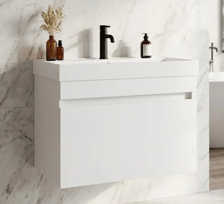 Bella Bathroom Cabinet Bottom Module White 55cm