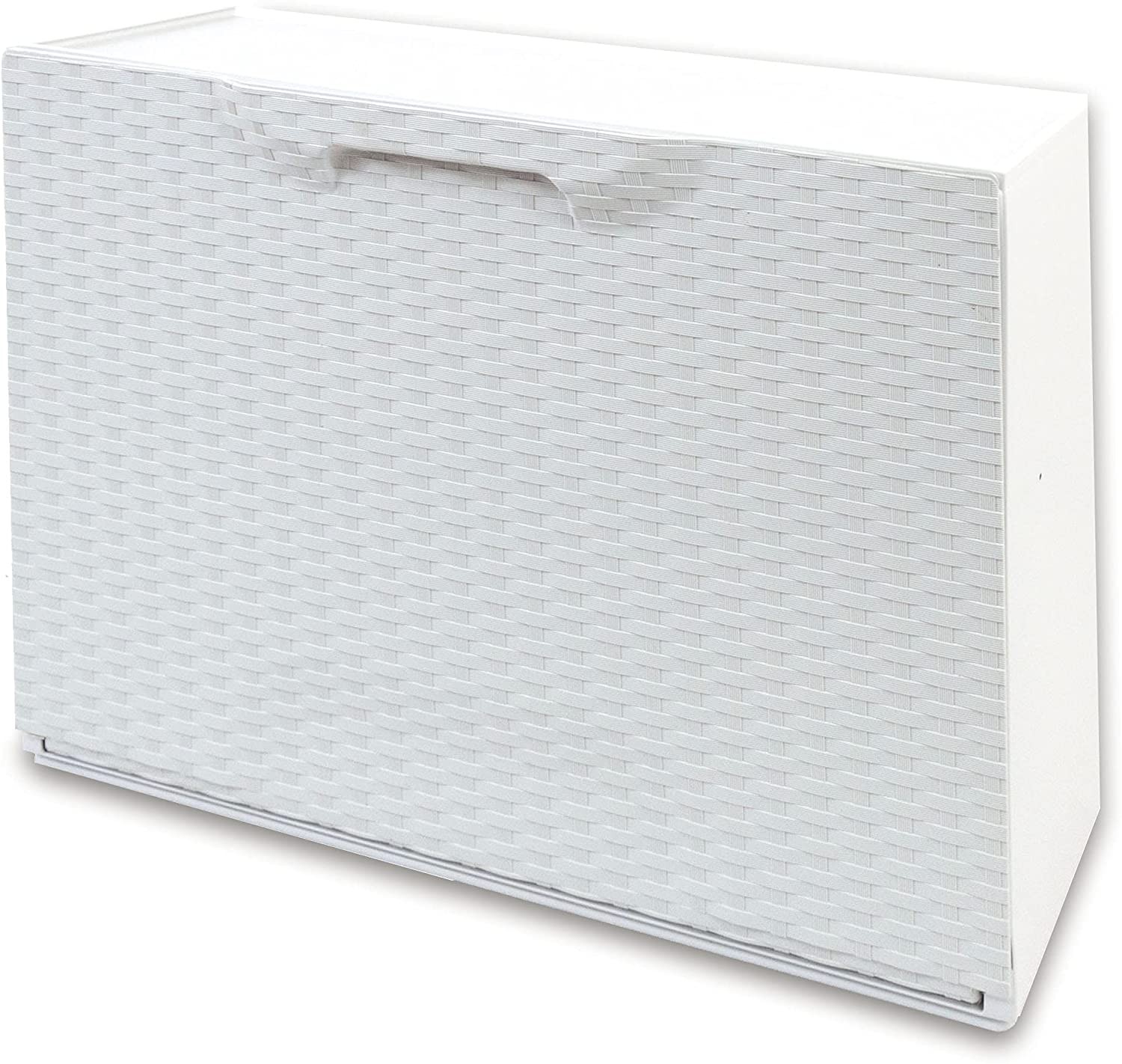 Rattan Ayakkabılık Pls. Beyaz  51x17x40cm