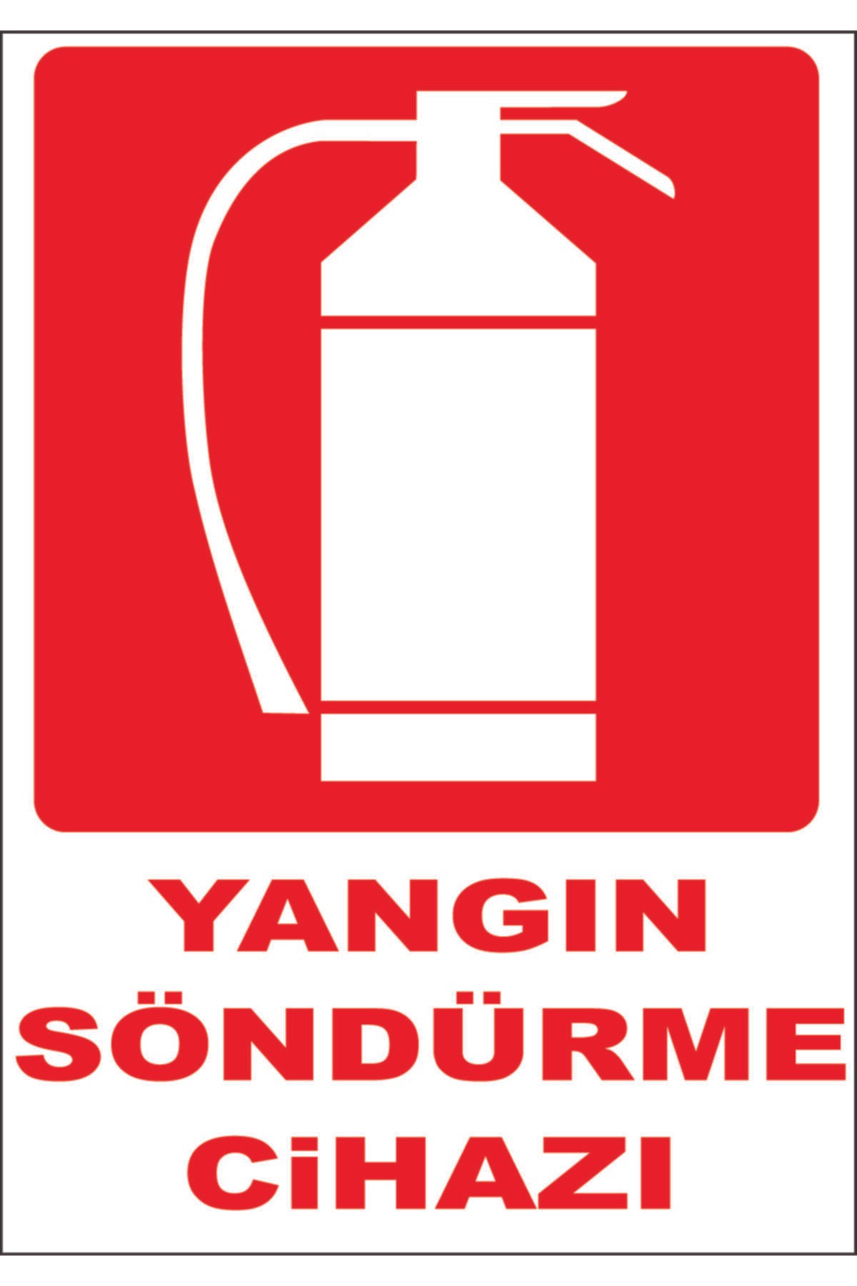 Yangın Söndürme Cihazı Etiketi