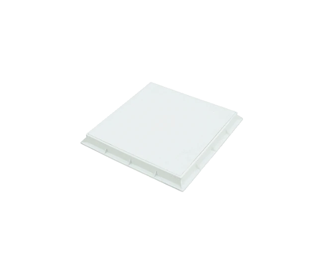 Logar Kapağı + Çerçeve Plastik  Açık Gri 440x440x41mm