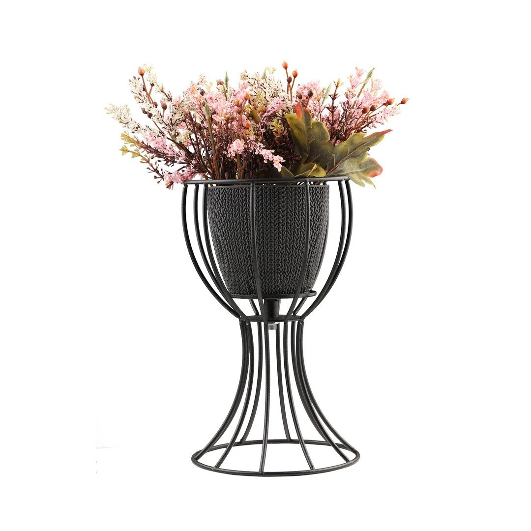 Saksılık Anafor Siyah- Siyah Saksı