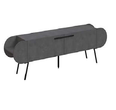 Tv Sehpası Kapsül Retro Gri 195*57,5cm