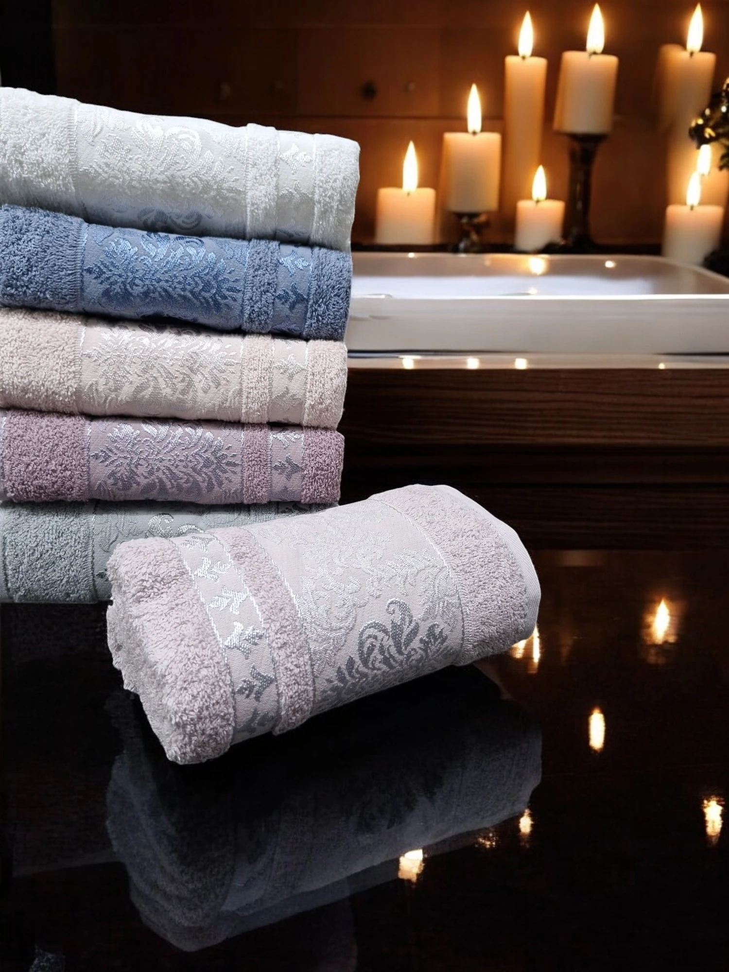 Banyo Havlusu Zen Battal 6'lı 100x150cm