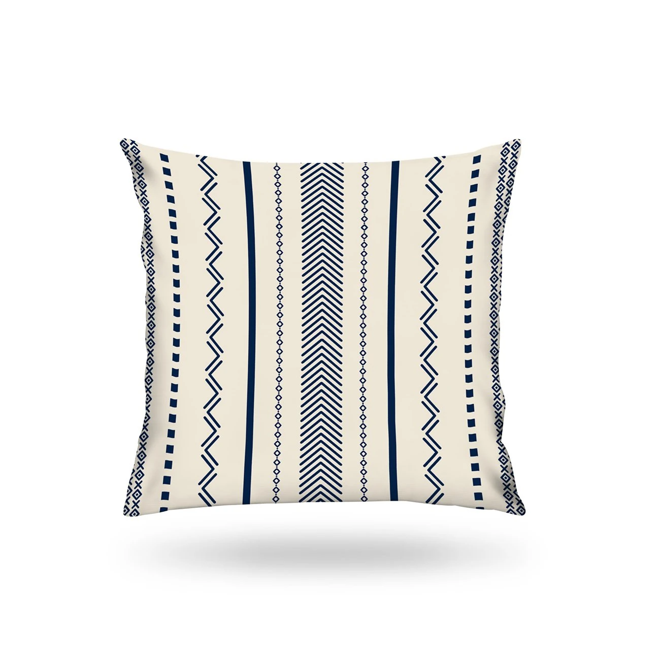 Kırlent Kılıfı İsk. Desen Mavi-Beyaz 43x43cm