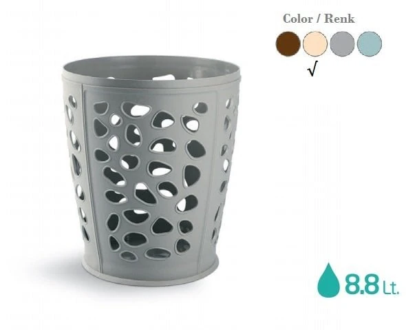 Stone Çöp Sepeti Krem 8,8 Lt