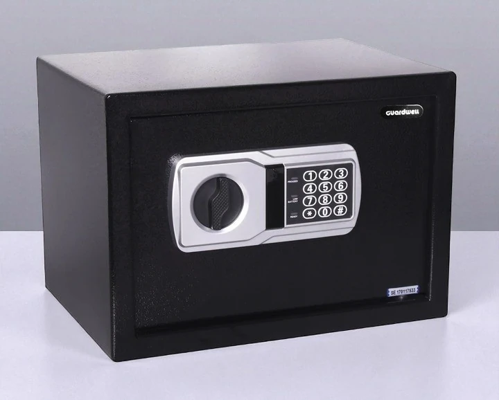 Çelik Para Kasası Elektronik Siyah 25x35x25cm