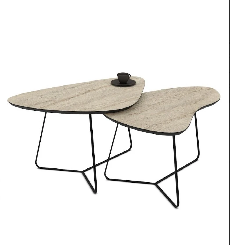 Orta Sehpa Tussey 2 li Traventen Kahve Desen