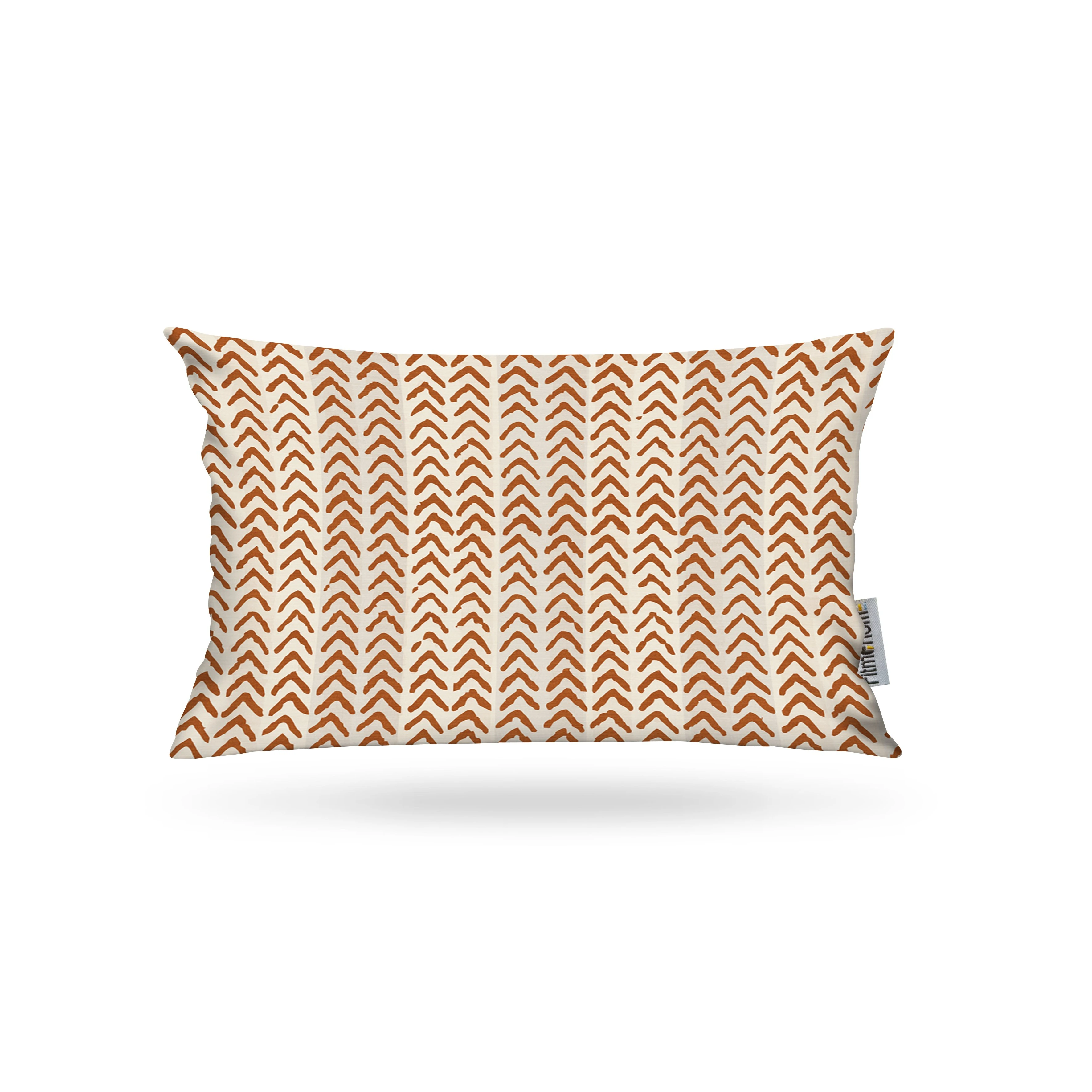 Kırlent Kılıfı İsk. Desen Beyaz-Kamel 35x50cm