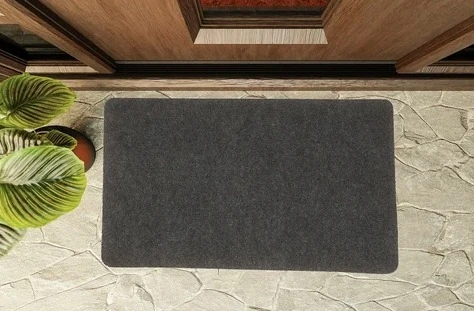 Kapı Önü Paspas Nem Toz Alıcı Gri 45x70