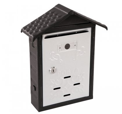 Posta Kutusu Çatılı K.Gri-Krem 31x24x9cm