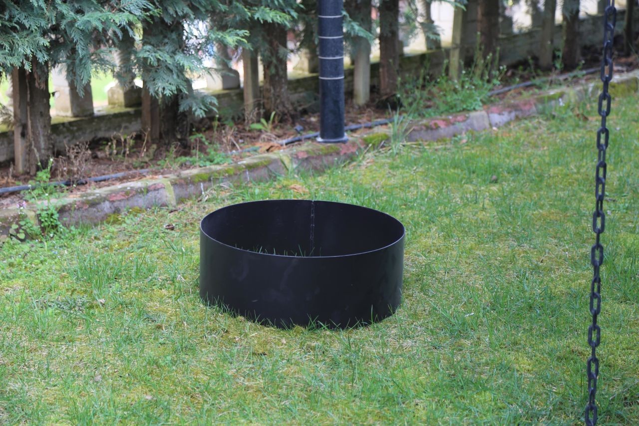 Ateş Çanağı Bahçe Şömine Cylinder 55cmSiyah AyakDa