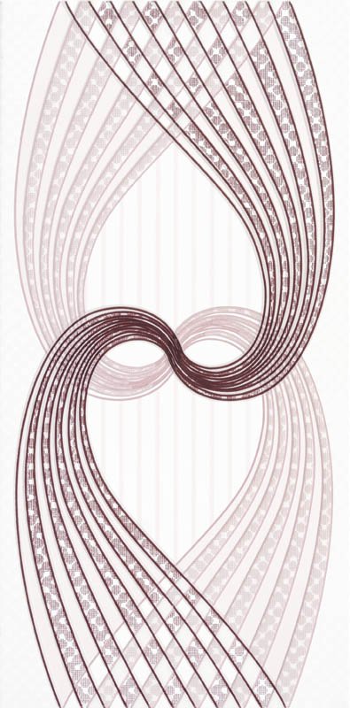 Dekor Notte Wave Mürdüm 25*50