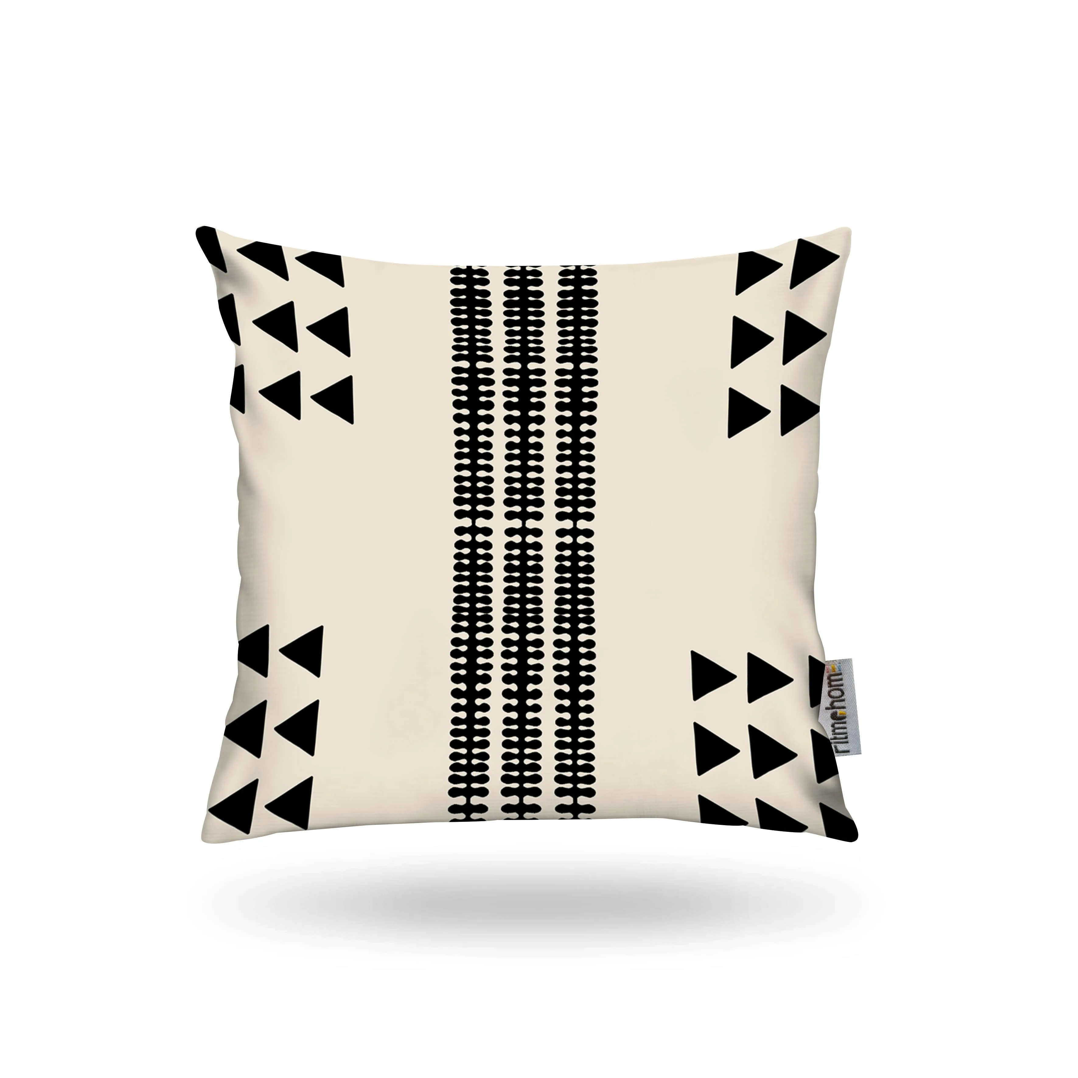 Kırlent Kılıfı İsk. Etn Desen Siyah-Krem 43x43cm